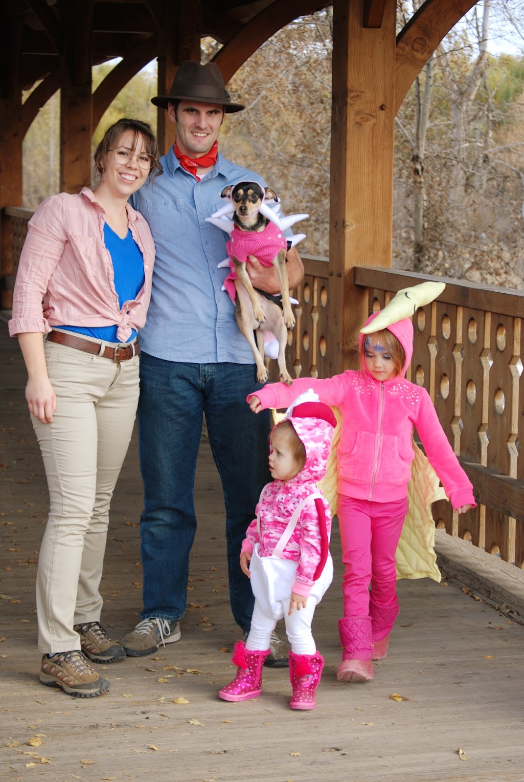 This film franchise dates back to 1993 features action, adventure, and dinosaurs—everything you could want in a film series. Jurassic Park Family Halloween Costumes Tutorial Designs by TiffanyCo