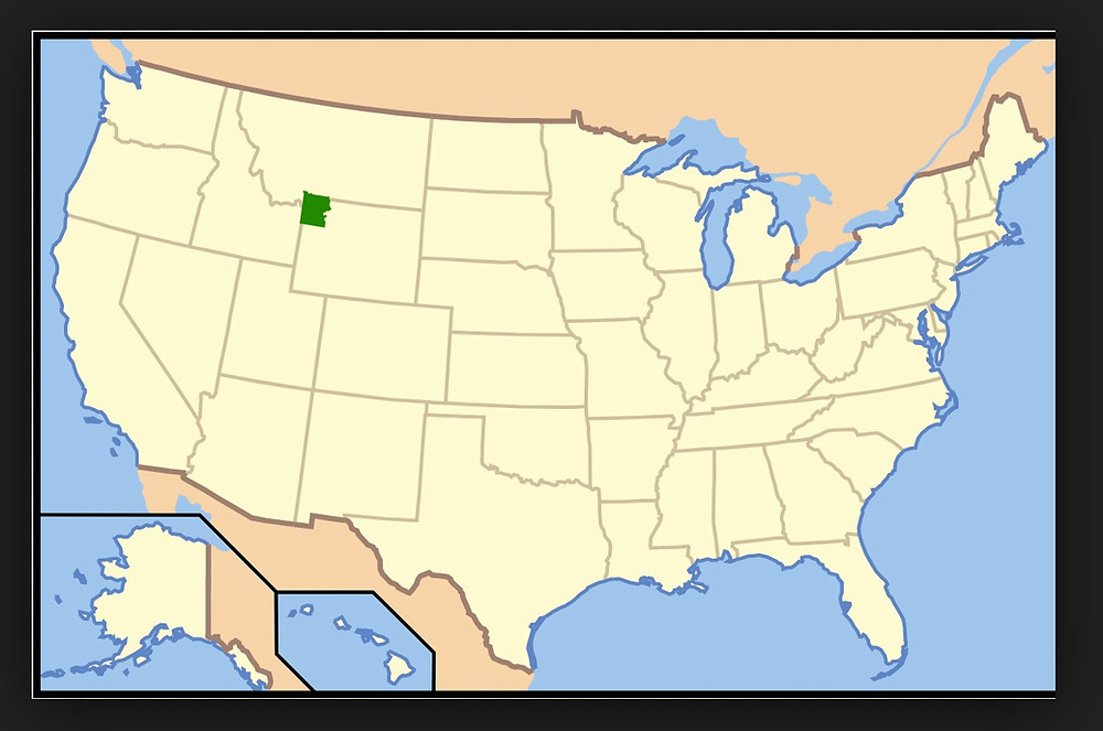 The park boundaries encompass an area of 3,468 square miles (8,983 sq km). Where is Yellowstone National Park Located?